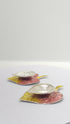 Pure Silver Peepal Leaf Pattern Fancy Diya 23g